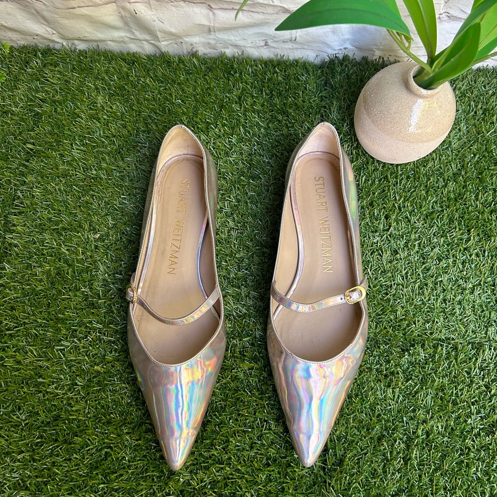 Stuart Weitzman Iridescent Flats - Picture 5 of 16